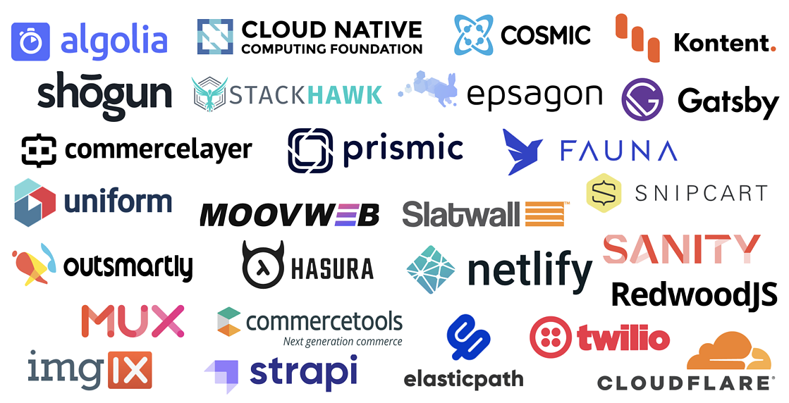Jamstack conference partner networks.