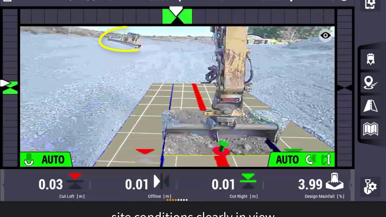 Trimble Earthworks for Excavators — AR Camera