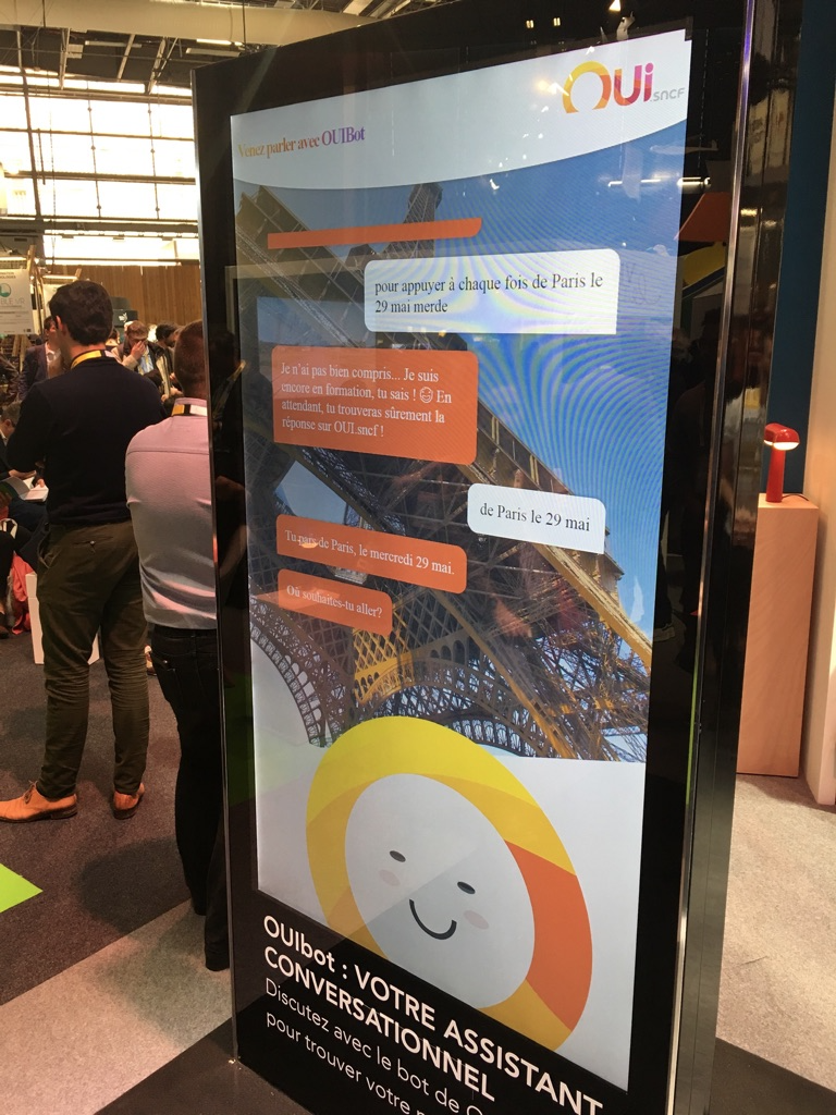 You can now talk to Ouibot to book your train tickets.
